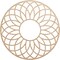 Ekena Millwork Cannes Wood Fretwork Pierced Ceiling Medallion, Alder, 36"OD x 12 1/4"ID x 1/4"T CMWP36X36X0250CNAL - alternate 1